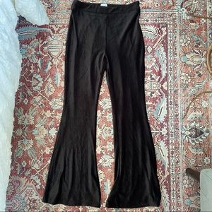 Velvet Flare Pants